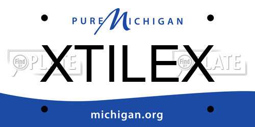 XTILEX Michigan License Plate
