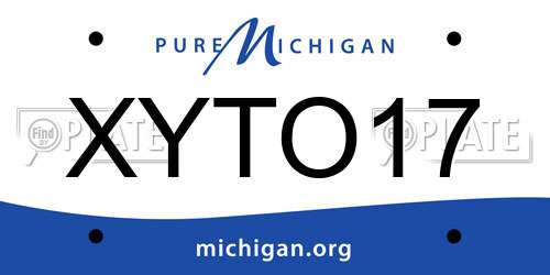 XYTO17 Michigan License Plate
