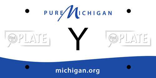 Y Michigan License Plate