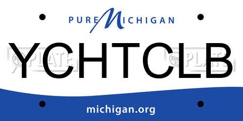 YCHTCLB Michigan License Plate