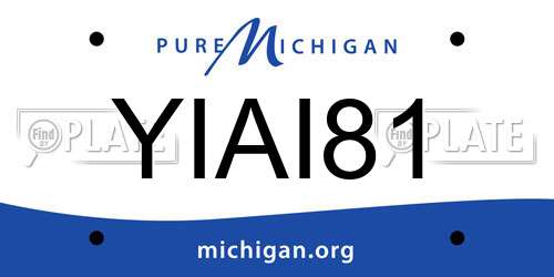 YIAI81 Michigan License Plate