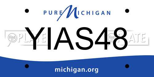 YIAS48 Michigan License Plate