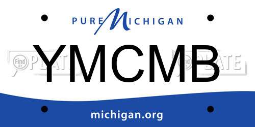 YMCMB Michigan License Plate