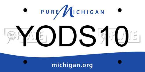 YODS10 Michigan License Plate