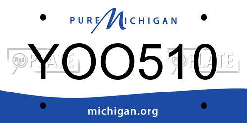 YOO510 Michigan License Plate
