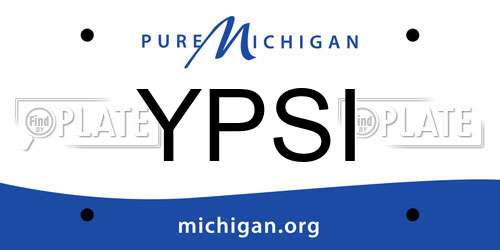 YPSI Michigan License Plate