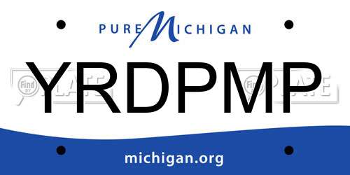 YRDPMP Michigan License Plate