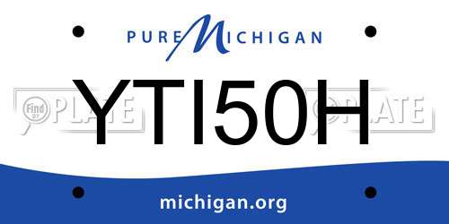YTI50H Michigan License Plate