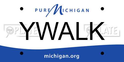 YWALK Michigan License Plate