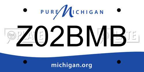 Z02BMB Michigan License Plate
