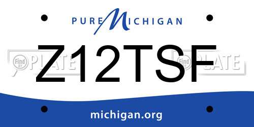 Z12TSF Michigan License Plate