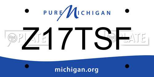 Z17TSF Michigan License Plate