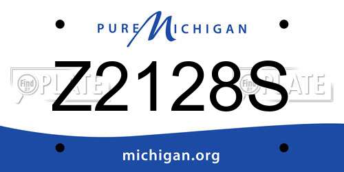 Z2128S Michigan License Plate