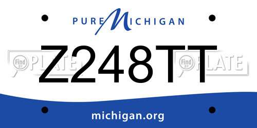 Z248TT Michigan License Plate