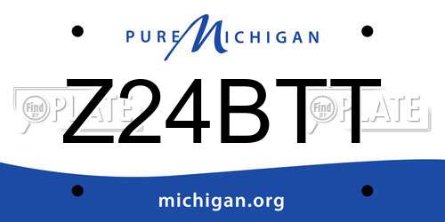 Z24BTT Michigan License Plate