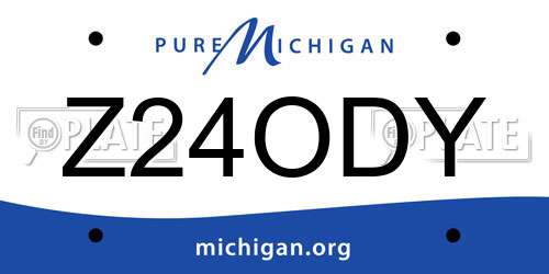 Z24ODY Michigan License Plate