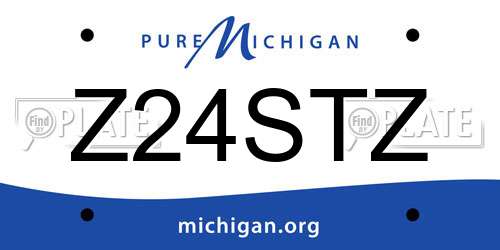 Z24STZ Michigan License Plate