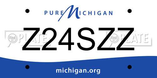 Z24SZZ Michigan License Plate