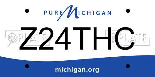 Z24THC Michigan License Plate