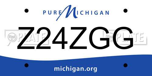 Z24ZGG Michigan License Plate