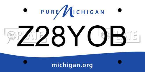 Z28YOB Michigan License Plate
