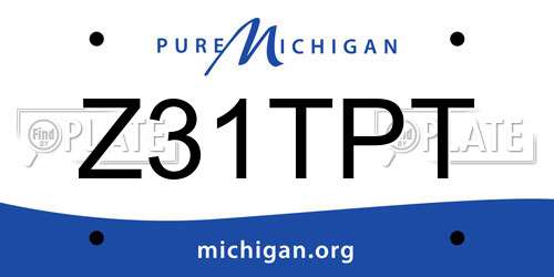 Z31TPT Michigan License Plate