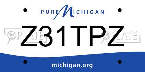 Z31TPZ Michigan License Plate