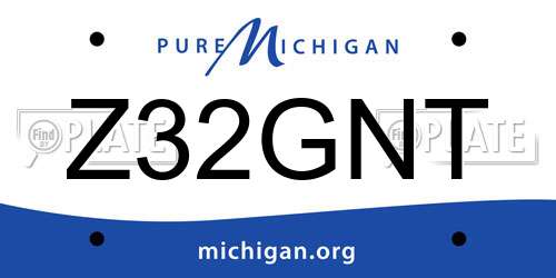 Z32GNT Michigan License Plate