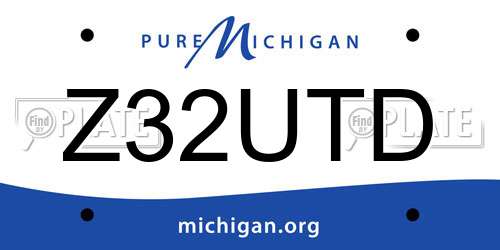 Z32UTD Michigan License Plate
