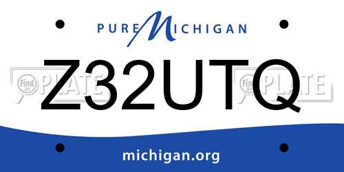 Z32UTQ Michigan License Plate