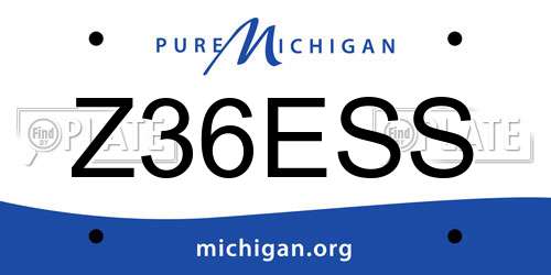 Z36ESS Michigan License Plate