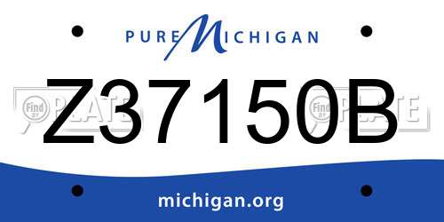 Z37150B Michigan License Plate