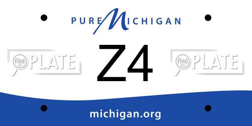 Z4 Michigan License Plate