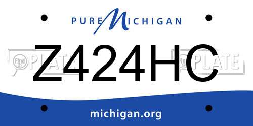 Z424HC Michigan License Plate