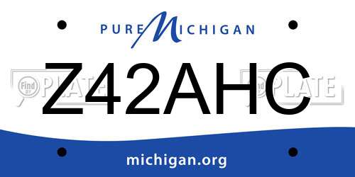 Z42AHC Michigan License Plate