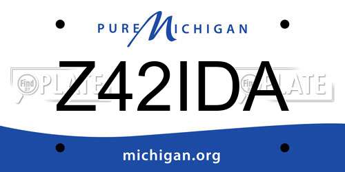 Z42IDA Michigan License Plate