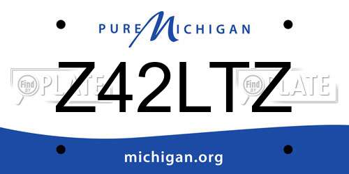 Z42LTZ Michigan License Plate