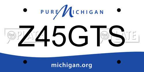 Z45GTS Michigan License Plate