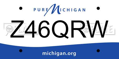 Z46QRW Michigan License Plate