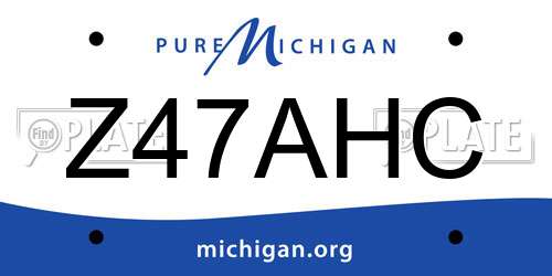 Z47AHC Michigan License Plate