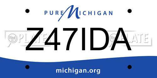 Z47IDA Michigan License Plate