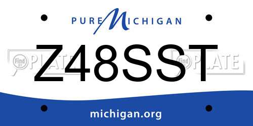 Z48SST Michigan License Plate