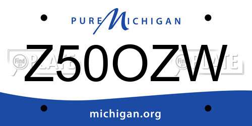 Z50OZW Michigan License Plate