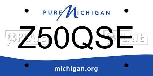 Z50QSE Michigan License Plate