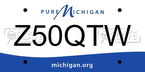 Z50QTW Michigan License Plate
