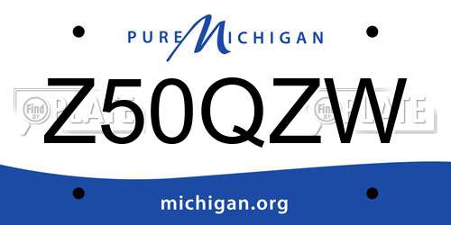 Z50QZW Michigan License Plate