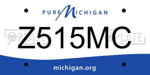 Z515MC Michigan License Plate