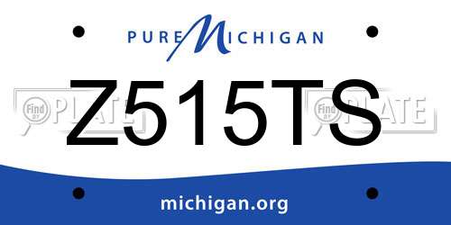 Z515TS Michigan License Plate