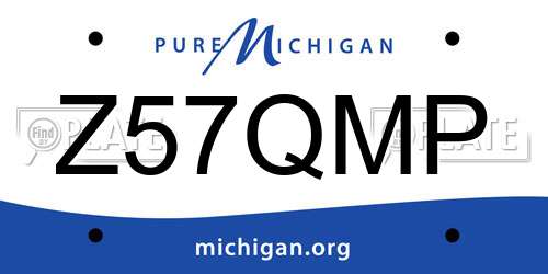 Z57QMP Michigan License Plate