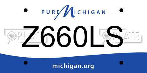 Z660LS Michigan License Plate